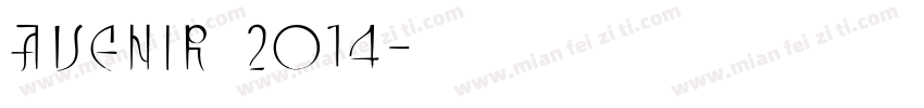 Avenir 2014字体转换